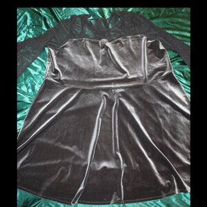 Elegant Sheer Gray Dress